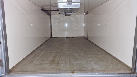 Binnenkant van een aanhangwagen