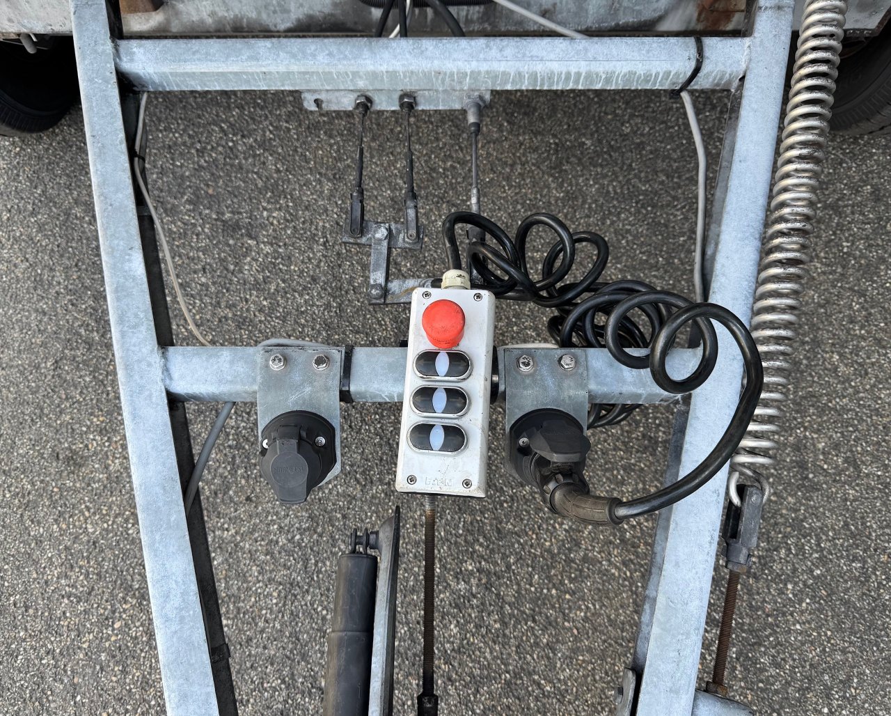 Apparatuur van een aanhangwagen